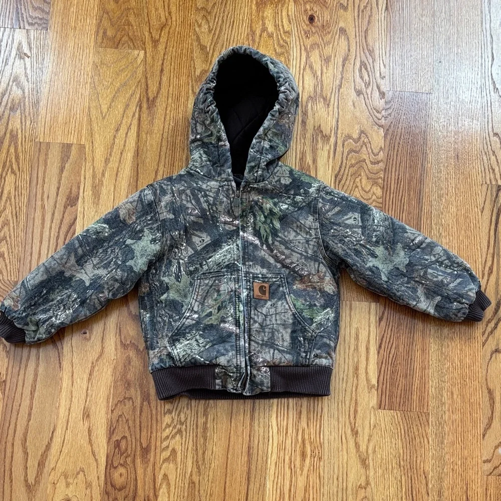 Carhartt Mossy Oak Jacket Boys Youth XS‎ X-Small 6 Camouflage Hunting Outdoors